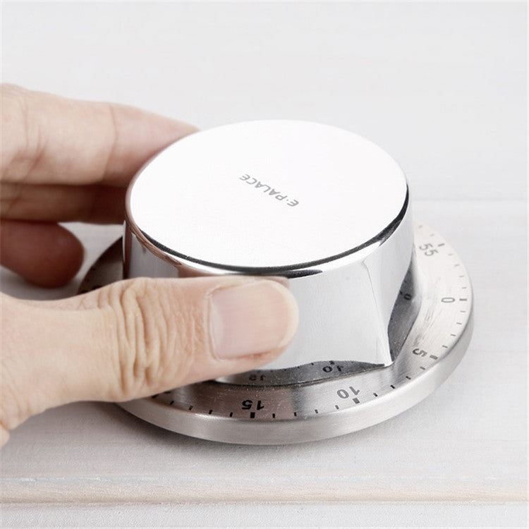 E-PALACE Timer magnetico Timer da cucina in acciaio inossidabile Sveglia creativa Promemoria meccanico Conto alla rovescia Pomodoro, E-PALACE Magnet Timer