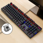 Rapoo V500 PRO Luce mista 104 tasti Desktop Laptop Gioco per computer Esports Office Home Digitazione Tastiera meccanica cablata, Black Shaft, Green Shaft, Tea Shaft, Red Shaft