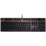 Rapoo V500 PRO Luce mista 104 tasti Desktop Laptop Gioco per computer Esports Office Home Digitazione Tastiera meccanica cablata, Black Shaft, Green Shaft, Tea Shaft, Red Shaft