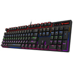Rapoo V500 PRO Luce mista 104 tasti Desktop Laptop Gioco per computer Esports Office Home Digitazione Tastiera meccanica cablata, Black Shaft, Green Shaft, Tea Shaft, Red Shaft