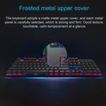 Rapoo V500 PRO Luce mista 104 tasti Desktop Laptop Gioco per computer Esports Office Home Digitazione Tastiera meccanica cablata, Black Shaft, Green Shaft, Tea Shaft, Red Shaft