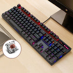 Rapoo V500 PRO Luce mista 104 tasti Desktop Laptop Gioco per computer Esports Office Home Digitazione Tastiera meccanica cablata, Black Shaft, Green Shaft, Tea Shaft, Red Shaft