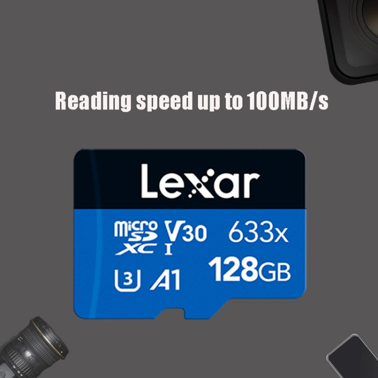 Lexar 633x 128 GB Registratore di guida ad alta velocità Scheda di memoria dedicata per telefono cellulare con scheda TF, 128GB