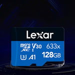 Lexar 633x 128 GB Registratore di guida ad alta velocità Scheda di memoria dedicata per telefono cellulare con scheda TF, 128GB