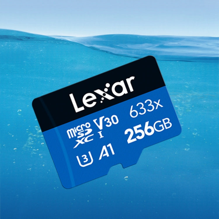 Lexar 633x 256 GB ad alta velocità Fotocamera per telefono cellulare Memoria TF Card Switch Espansione Registratore di guida Memoria dedicata Scheda di memoria flash, 256GB