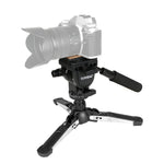 YUNTENG VCT-288RM Fotocamera SLR Monopiede Supporto per fotocamera Piede Testa idraulica Supporto per fotografia professionale, Altezza massima: 1,48 m, VCT-288RM