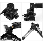 YUNTENG VCT-288RM Fotocamera SLR Monopiede Supporto per fotocamera Piede Testa idraulica Supporto per fotografia professionale, Altezza massima: 1,48 m, VCT-288RM