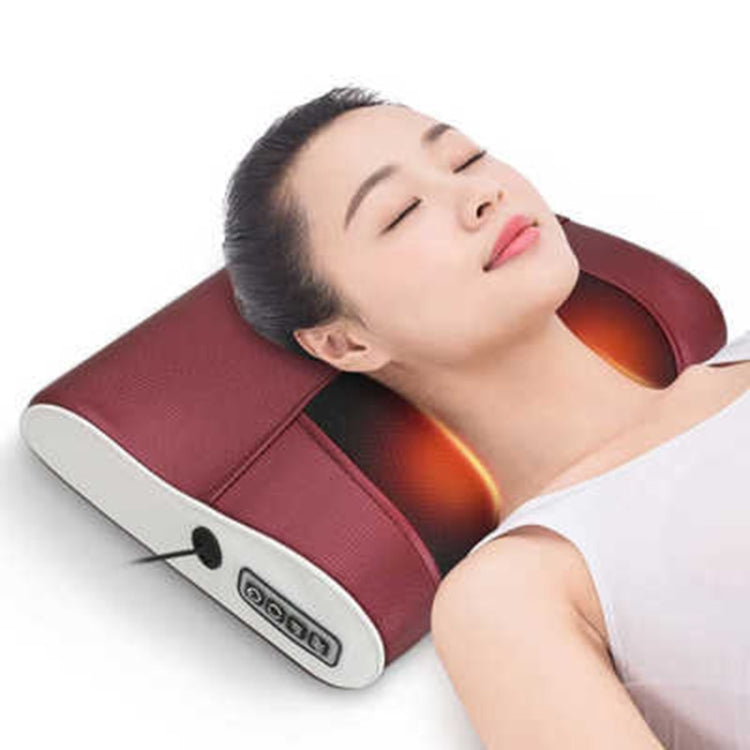 Cuscino per massaggio alla colonna vertebrale cervicale, collo, vita, schiena, cuscino per massaggio elettrico multifunzionale, EU Plug, AU Plug, US Plug, UK Plug