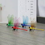 4 pezzi/set adesivi magnetici per frigorifero con simulazione libellula, decorazione da parete per la casa, giardino, 4 PCS/Set Magnetic, 4 PCS/Set Pin