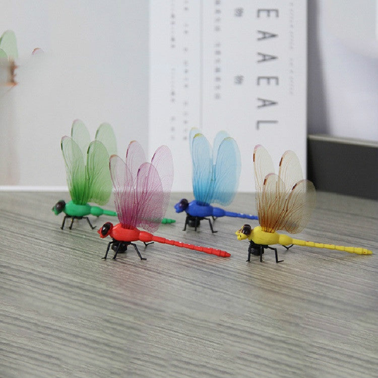 4 pezzi/set adesivi magnetici per frigorifero con simulazione libellula, decorazione da parete per la casa, giardino, 4 PCS/Set Magnetic, 4 PCS/Set Pin