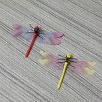 4 pezzi/set adesivi magnetici per frigorifero con simulazione libellula, decorazione da parete per la casa, giardino, 4 PCS/Set Magnetic, 4 PCS/Set Pin