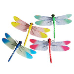 4 pezzi/set adesivi magnetici per frigorifero con simulazione libellula, decorazione da parete per la casa, giardino, 4 PCS/Set Magnetic, 4 PCS/Set Pin