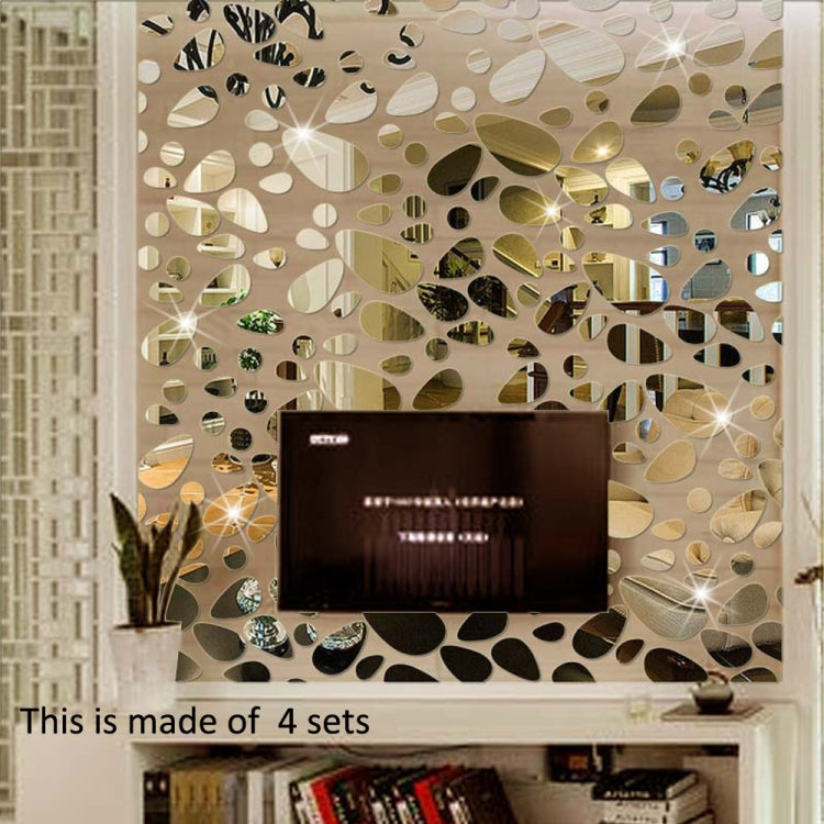 12 adesivi murali rimovibili a specchio 3D per soggiorno, camera da letto, TV, sfondo, decorazione murale a specchio