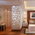 12 adesivi murali rimovibili a specchio 3D per soggiorno, camera da letto, TV, sfondo, decorazione murale a specchio