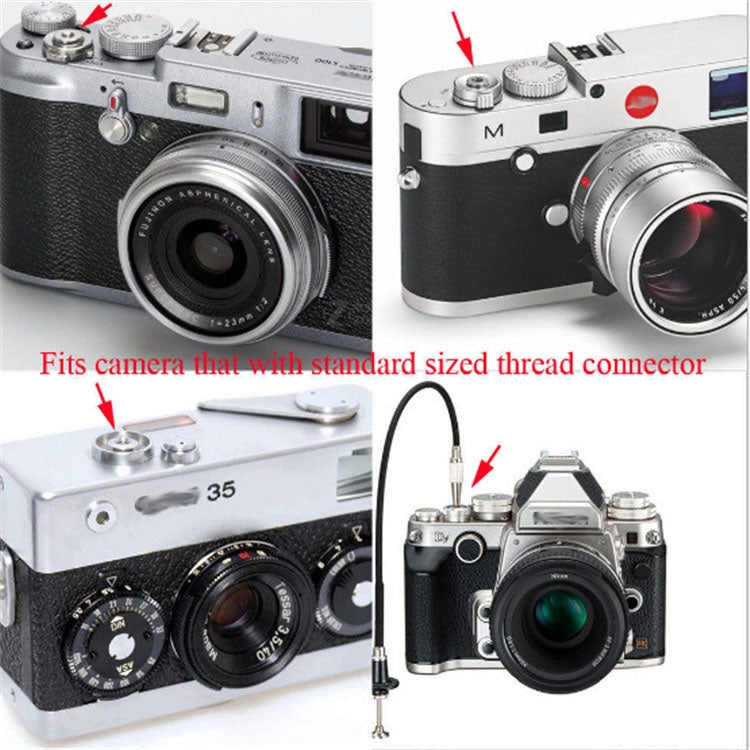 Rilascio otturatore meccanico da 100 cm per Fujifilm X100S / X20 / X-E1 / Leica M9 Rilascio otturatore universale