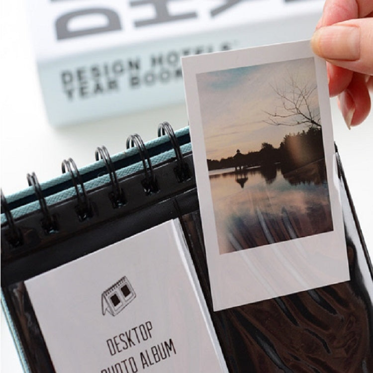 Cartella da tavolo in stile calendario con nome di marca Mini scrivania da 3 pollici con 68 album di foto