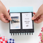 Cartella da tavolo in stile calendario con nome di marca Mini scrivania da 3 pollici con 68 album di foto