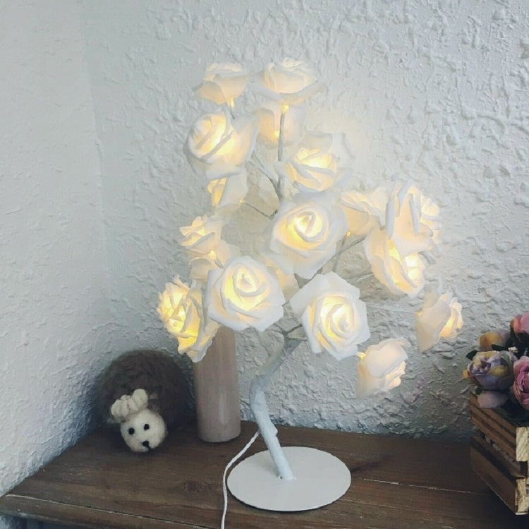 Lampada da tavolo con decorazione della stanza del cuore della ragazza della luce notturna del comodino rosa, CA 220 V