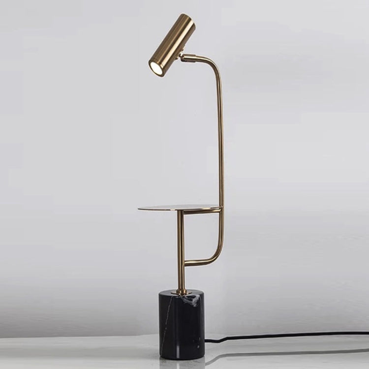 Lampada da terra minimalista in marmo con tavolino