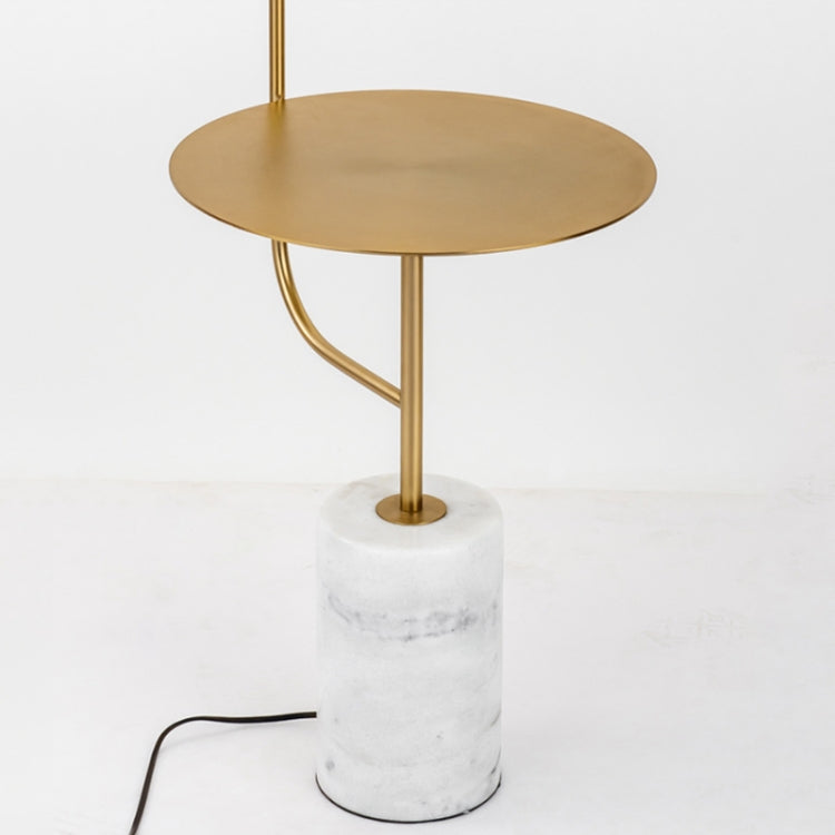 Lampada da terra minimalista in marmo con tavolino