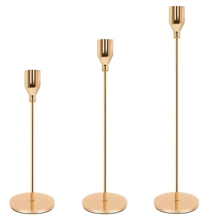 Decorazione creativa della tavola di nozze con portacandele a testa singola, S, M, L