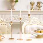 Decorazione creativa della tavola di nozze con portacandele a testa singola, S, M, L