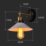 Lampada da parete a LED di ingegneria del balcone della scala del corridoio della barra retrò, 22cm, 24cm, 26cm, 30cm