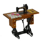 Modello di scena della decorazione della casa delle bambole del giocattolo della mini macchina da cucire, Sewing Machine