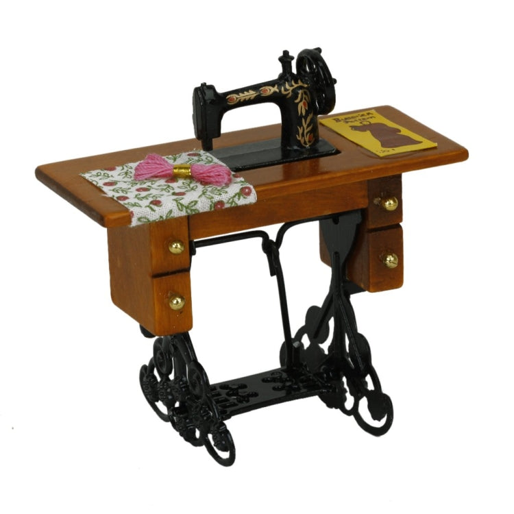 Modello di scena della decorazione della casa delle bambole del giocattolo della mini macchina da cucire, Sewing Machine