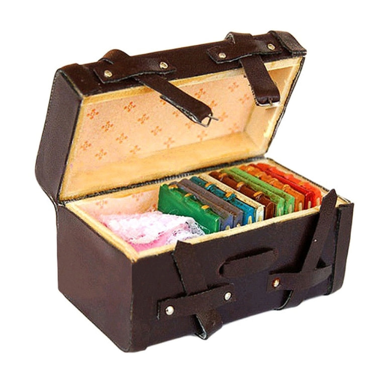 Casa delle bambole in miniatura 1/12 con bagaglio a valigia vintage finta di giocare con i giocattoli, Suitcase Luggage