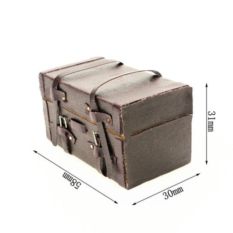 Casa delle bambole in miniatura 1/12 con bagaglio a valigia vintage finta di giocare con i giocattoli, Suitcase Luggage