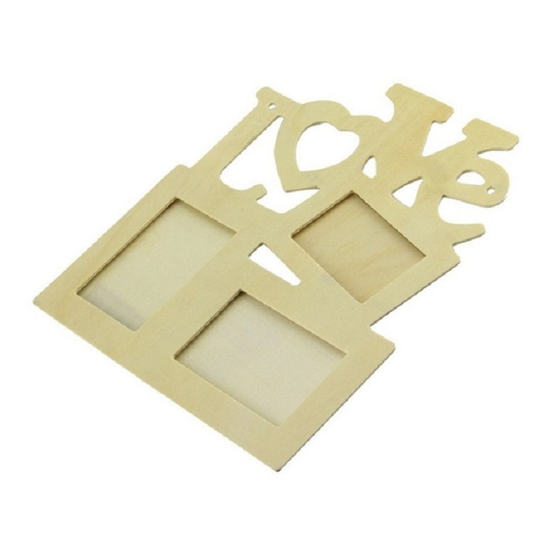 2 cornici per foto in legno fai da te fatte a mano per artigianato creativo per bambini, 2 PCS DIY Wooden Photo Frame