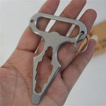 Mini strumento tattico multifunzione in acciaio inox 11x7x5 cm