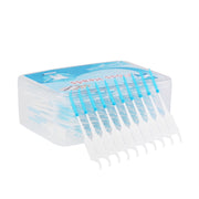 Strumento di pulizia portatile per la pulizia dei denti a spirale in silicone morbido a doppia testa da 2 pezzi