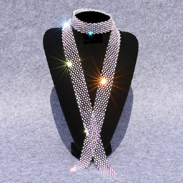 Accessori per costumi da ballo con farfallino con strass e paillettes da donna, White Diamond on White, Colorful Diamond on White, White Diamond on Black, Gun Black Diamond on Black, Red Diamond on Black, Blue Diamond on Black, Gold Diamond on Black   ...