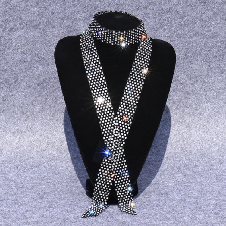 Accessori per costumi da ballo con farfallino con strass e paillettes da donna, White Diamond on White, Colorful Diamond on White, White Diamond on Black, Gun Black Diamond on Black, Red Diamond on Black, Blue Diamond on Black, Gold Diamond on Black   ...
