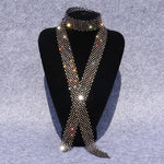 Accessori per costumi da ballo con farfallino con strass e paillettes da donna, White Diamond on White, Colorful Diamond on White, White Diamond on Black, Gun Black Diamond on Black, Red Diamond on Black, Blue Diamond on Black, Gold Diamond on Black   ...