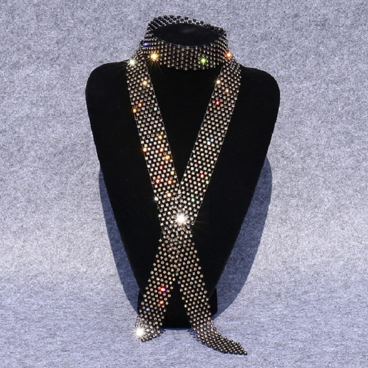 Accessori per costumi da ballo con farfallino con strass e paillettes da donna, White Diamond on White, Colorful Diamond on White, White Diamond on Black, Gun Black Diamond on Black, Red Diamond on Black, Blue Diamond on Black, Gold Diamond on Black   ...