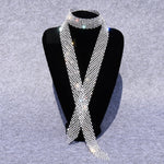 Accessori per costumi da ballo con farfallino con strass e paillettes da donna, White Diamond on White, Colorful Diamond on White, White Diamond on Black, Gun Black Diamond on Black, Red Diamond on Black, Blue Diamond on Black, Gold Diamond on Black   ...