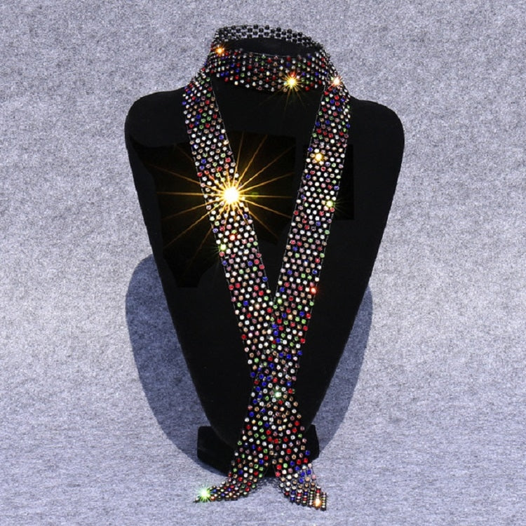 Accessori per costumi da ballo con farfallino con strass e paillettes da donna, White Diamond on White, Colorful Diamond on White, White Diamond on Black, Gun Black Diamond on Black, Red Diamond on Black, Blue Diamond on Black, Gold Diamond on Black   ...