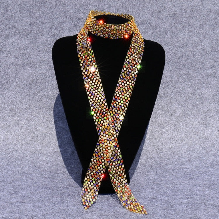 Accessori per costumi da ballo con farfallino con strass e paillettes da donna, White Diamond on White, Colorful Diamond on White, White Diamond on Black, Gun Black Diamond on Black, Red Diamond on Black, Blue Diamond on Black, Gold Diamond on Black   ...