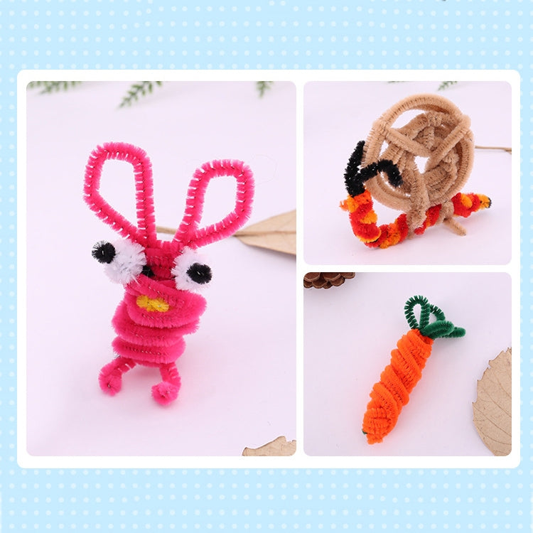 100 pezzi peluche bastone giocattoli educativi per bambini materiali fatti a mano, consegna colore casuale