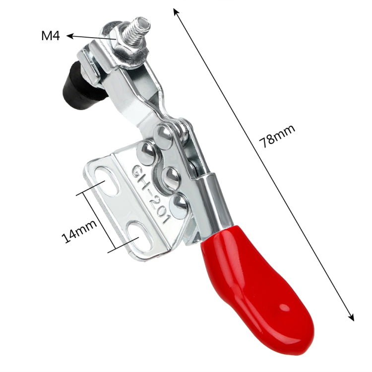 Morsetto per utensili orizzontali a fissaggio rapido GH201A da 5 pezzi, GH201A