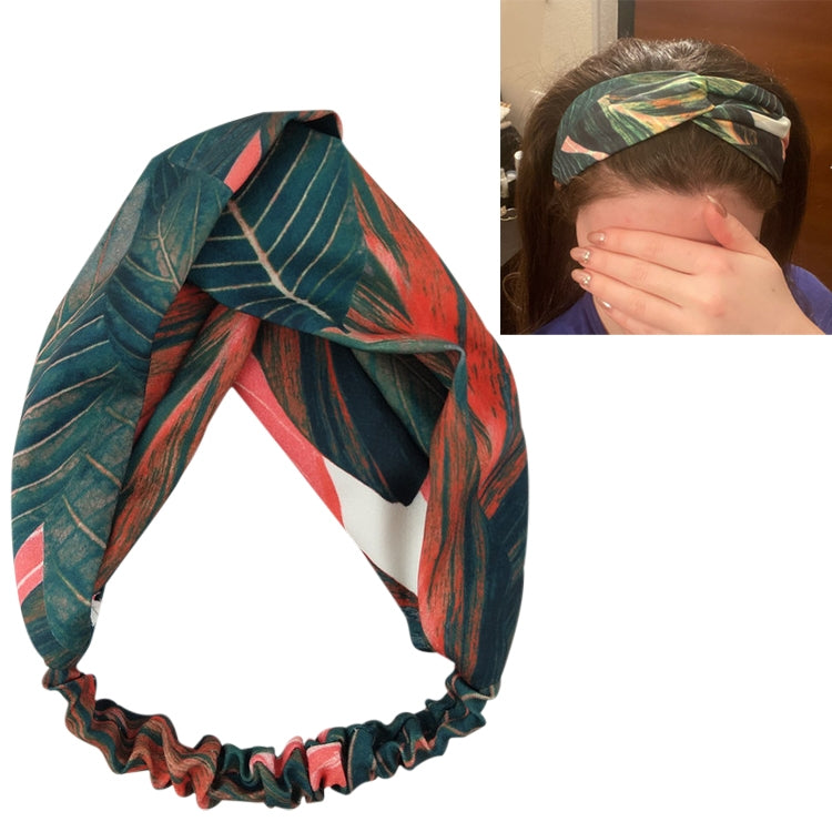 Fasce per capelli estive stile bohémien Fasce per capelli da donna Turbante con nodo incrociato retrò