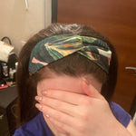 Fasce per capelli estive stile bohémien Fasce per capelli da donna Turbante con nodo incrociato retrò