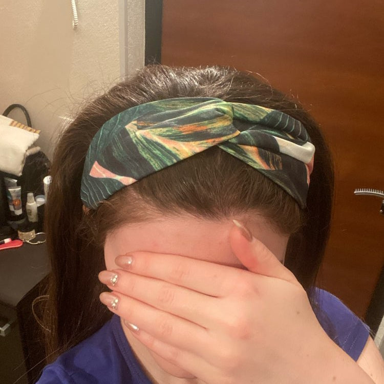 Fasce per capelli estive stile bohémien Fasce per capelli da donna Turbante con nodo incrociato retrò