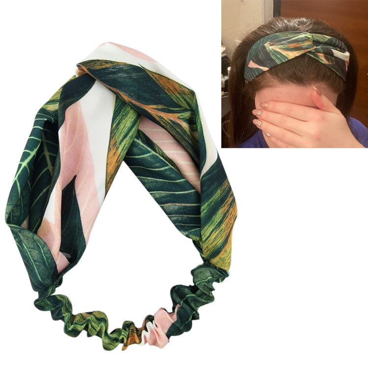 Fasce per capelli estive stile bohémien Fasce per capelli da donna Turbante con nodo incrociato retrò