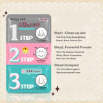 Maschera per naso di maiale di bellezza da 3 pezzi Rimuovi la pelle del kit per la rimozione dell'acne dei punti neri Cancella la pelle del kit in 3 passaggi della testa nera