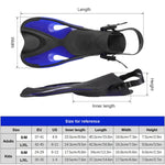 Attrezzatura per lo snorkeling con pinne regolabili per bambini adulti, Blue 24-29 Yards, Red 24-29 Yards, Black + White 24-29 Yards, Pink + White 24-29 Yards, Rose Red 24-29 Yards, Yellow 24-29 Yards, Black 24-29 Yards, Blue 30-35 Yards, Red 30-35 Yar...