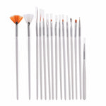 Set 15 pennelli e strumenti per nail art manicure